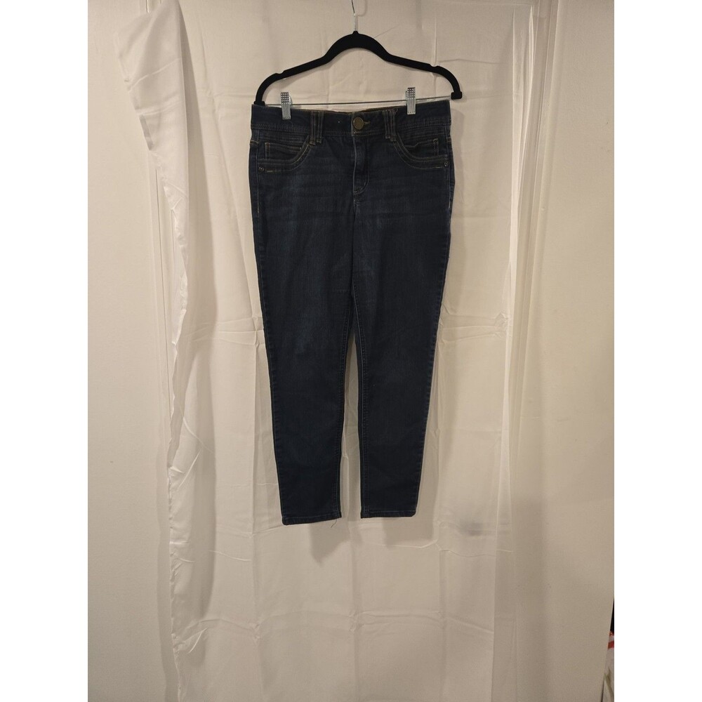Democracy Slim Straight Dark Wash Jeans with Slimming Waistband